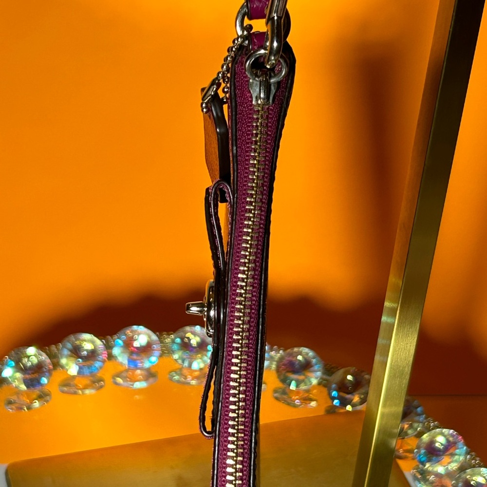 Coach Purple Wristlet Clutch - Picture 7 of 7